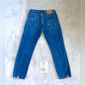 Lucky brand y2k sienna  slim boyfriend distressed denim jean size 0